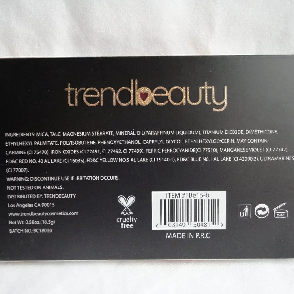 Trend Beauty Boss Babe Glam Eyeshadow Palette
